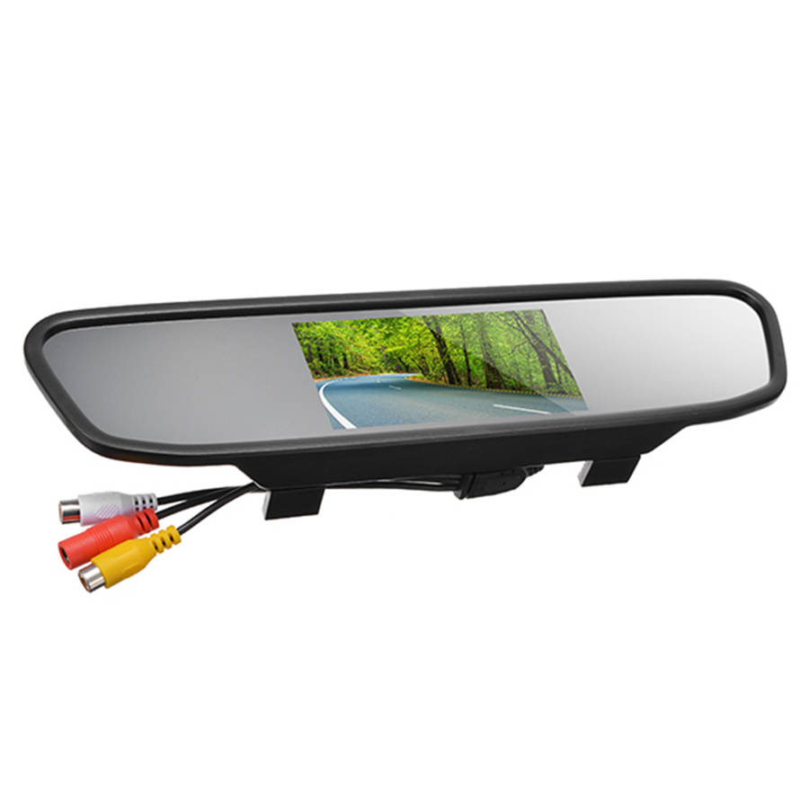 DC 12V 3W 4.3 Inch LCD Car Rear View Camera Monitor Support DVD
