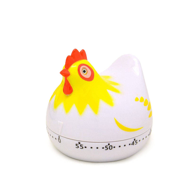 Kitchen Timer Clock Cute Hen shape Cooking Countdown Kitchen Cooking Mechanical C... (COLOR: YELLOW)
