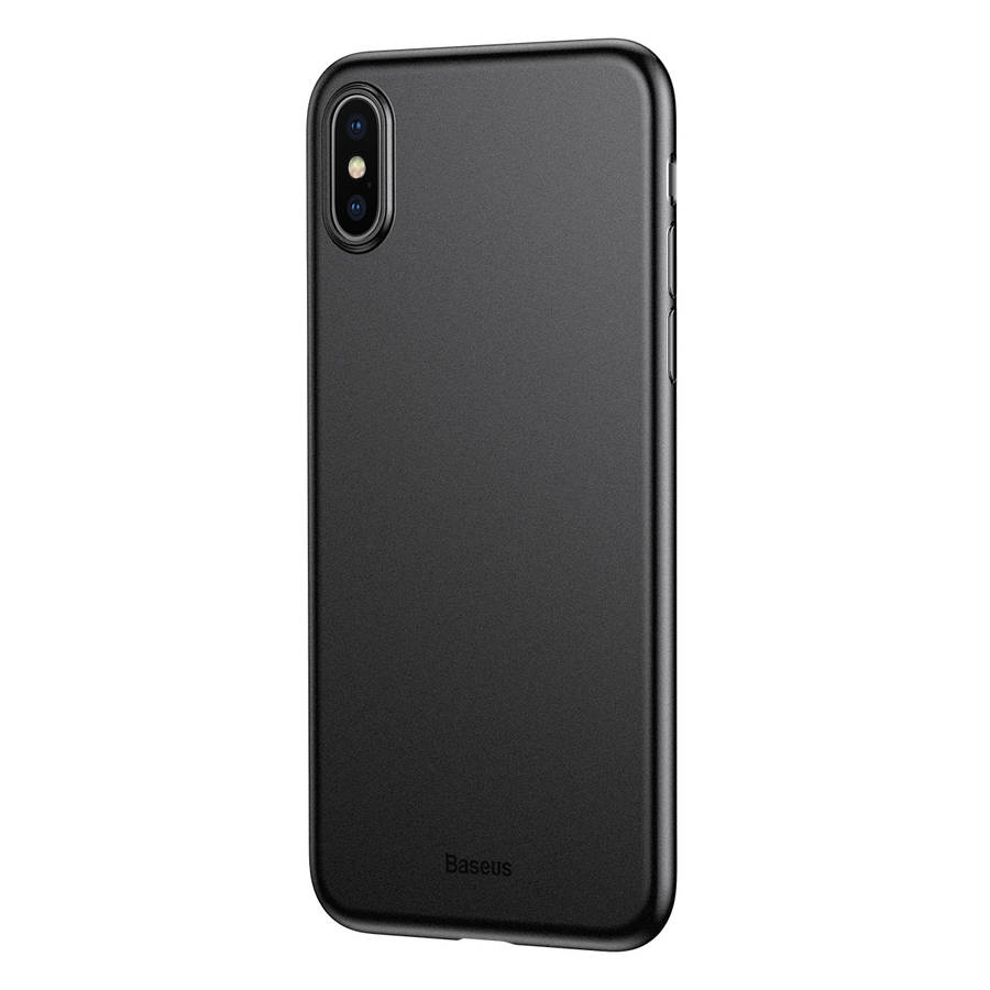 Baseus 0.45mm Slim Anti Fingerprint PP Protective Case For iPhone XS Max 6.5" ... (COLOR: FULLBLACK)