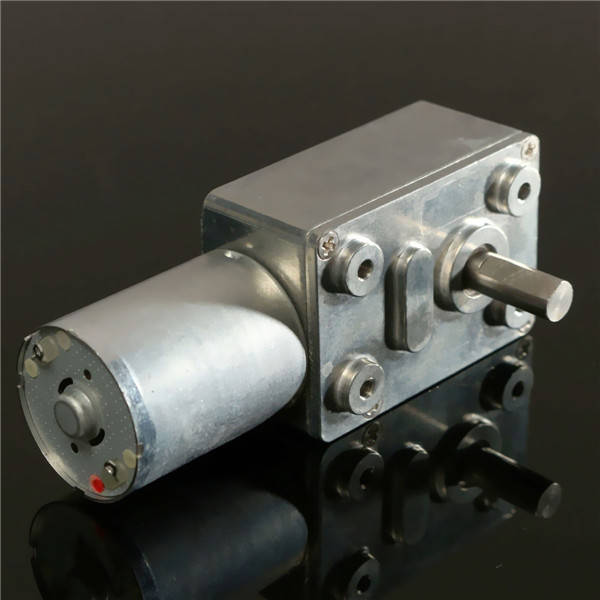 12V 6rpm Reversible High torque Turbo Worm Geared Motor DC motor GW370
