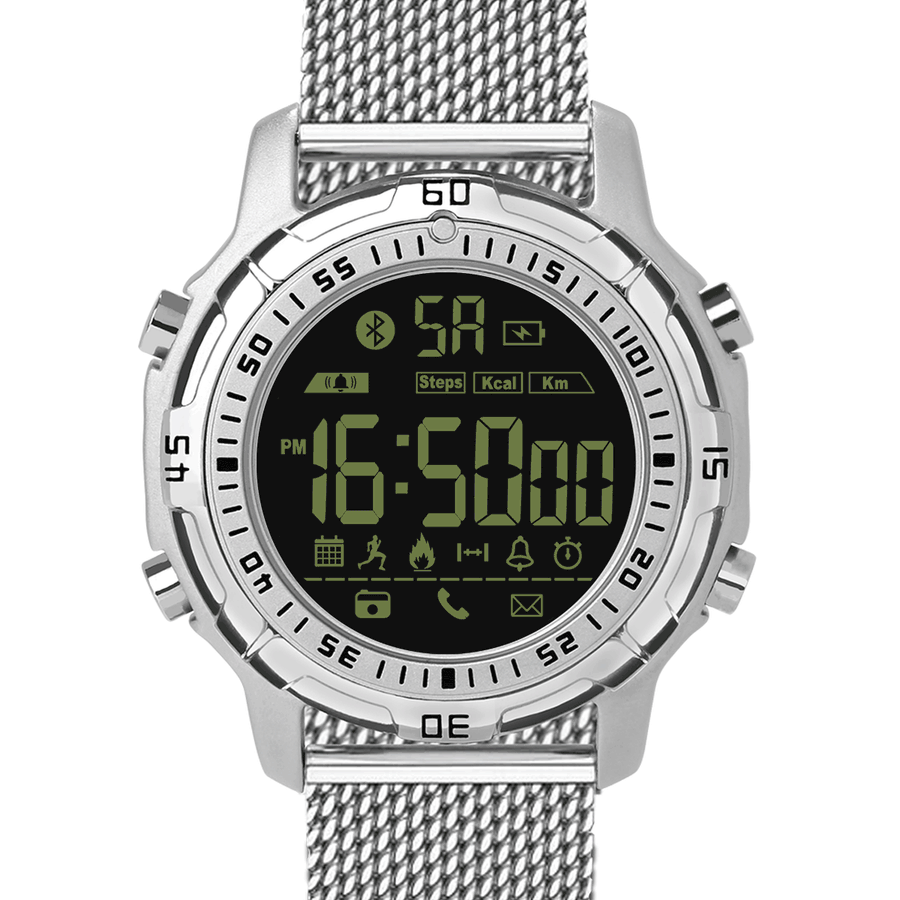 Zeblaze VIBE 2 5ATM Waterproof 540 Days Stand-by Pedometer Sports Smart Watch for... (COLOR: SILVER)