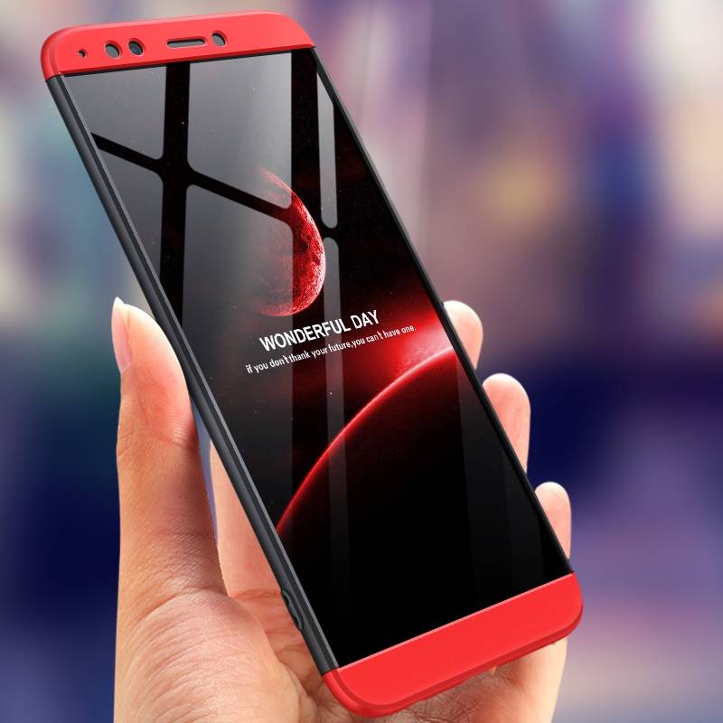 Bakeey 3 in 1 Double Dip 360 Hard PC Full Protective Case For Huawei Y7 Prime 2018 / Huawe Enjoy 8
