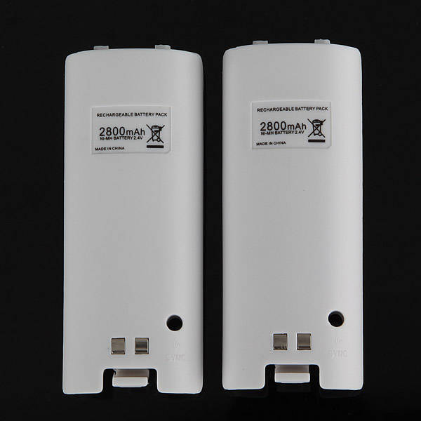 Charging Dock & 2 PCS Rechargeable Battery Pack Bundle For Wii Remote