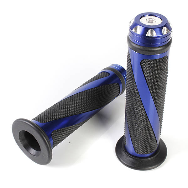 CNC Aluminum Motorcycle Handlebar Gel Hand Grips Bar Rubber