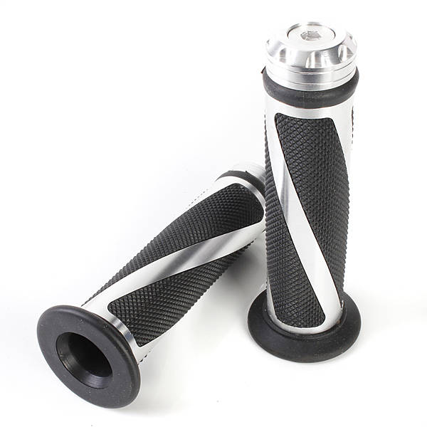 CNC Aluminum Motorcycle Handlebar Gel Hand Grips Bar Rubber