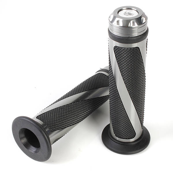 CNC Aluminum Motorcycle Handlebar Gel Hand Grips Bar Rubber