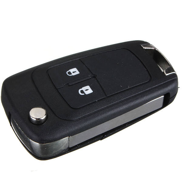 2 Button Remote Flip Key Fob Case Uncut Blade for Vauxhall Opel