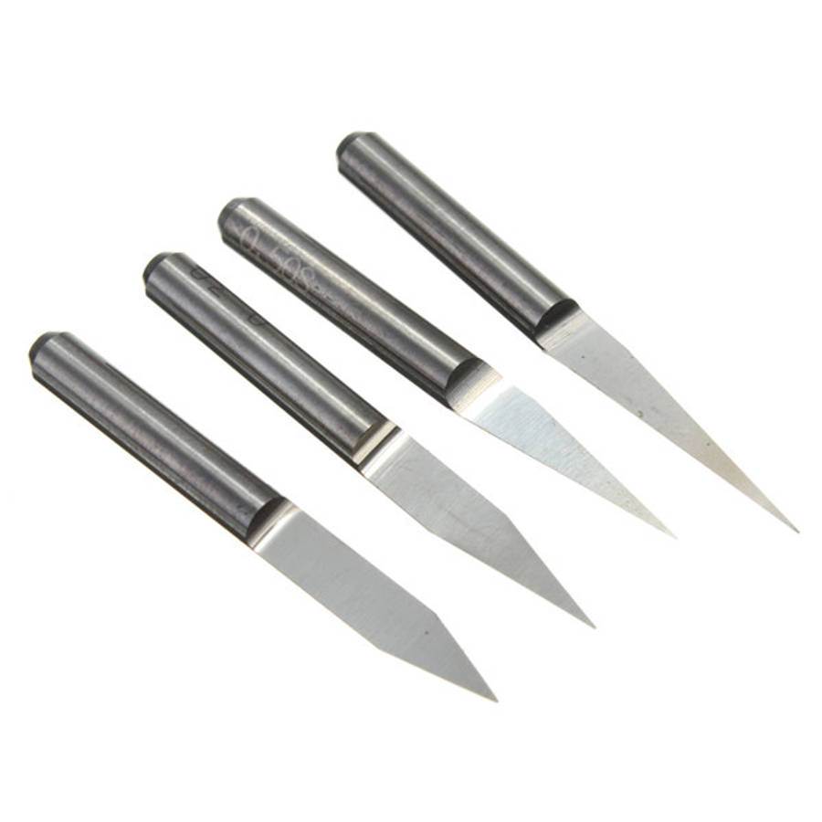 0.1mm 10/15/20/30 Degree 3.175mm Carbide PCB Engraving Bits CNC Router