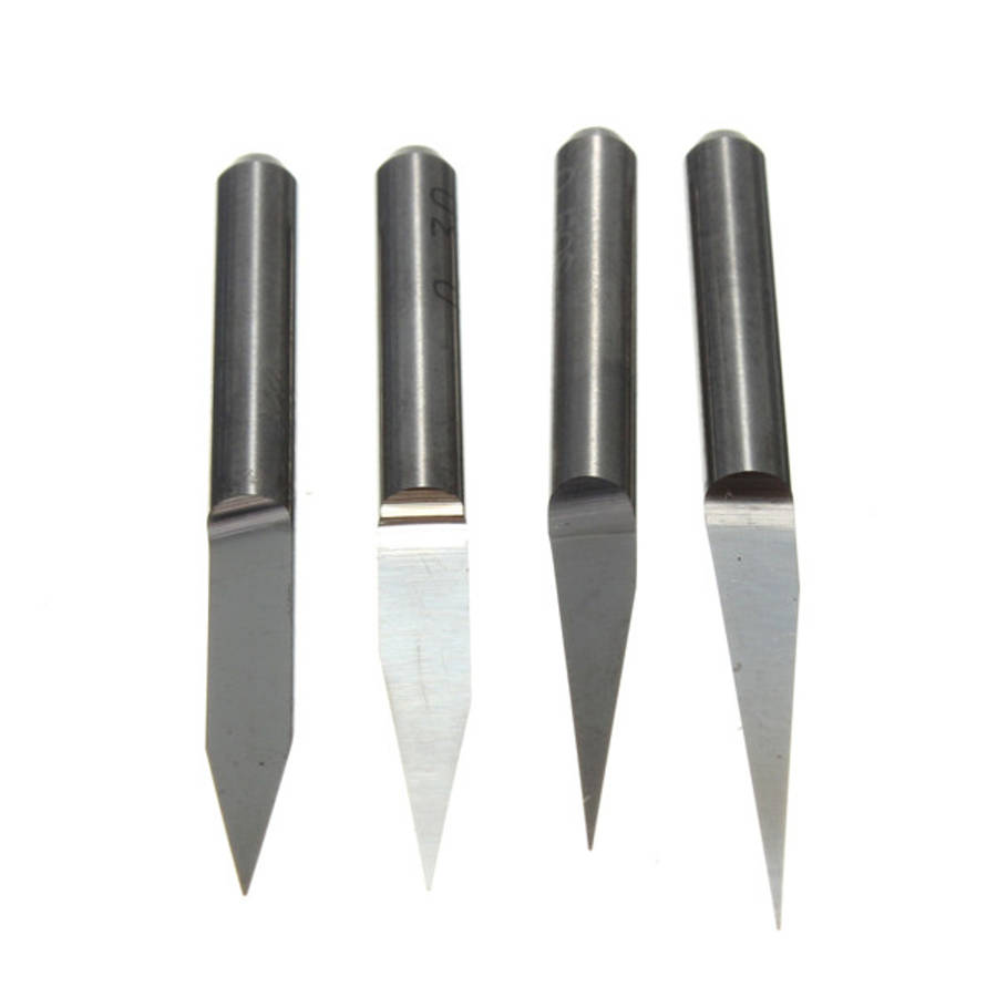 0.1mm 10/15/20/30 Degree 3.175mm Carbide PCB Engraving Bits CNC Router