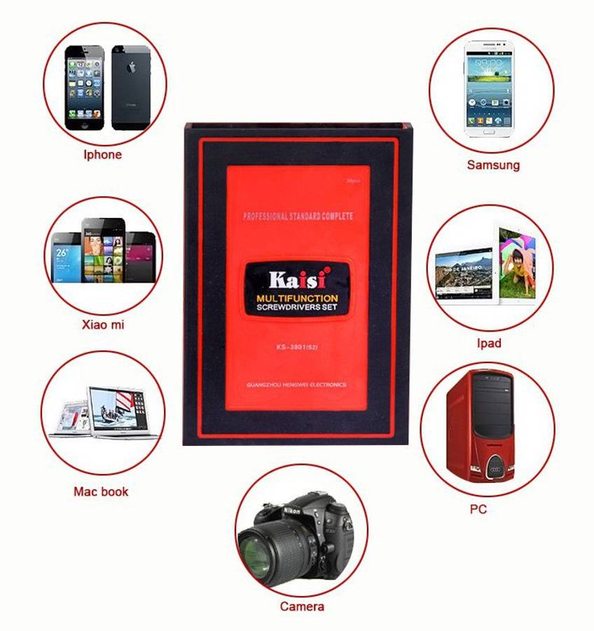 38 in 1 Precision Screwdriver Set Multi-Functional Repairing Maintenance Tool Kit Smartphones