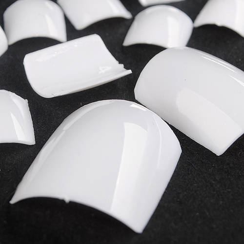 500pcs White UV Gel Acrylic False Toe 3D Nails Art Tips