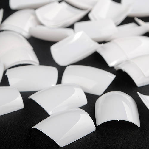 500pcs White UV Gel Acrylic False Toe 3D Nails Art Tips