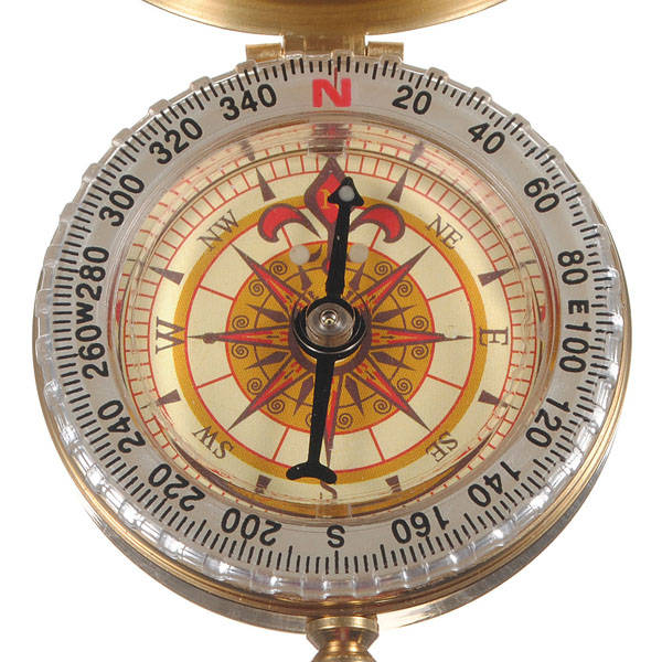 Outdoor Camping Hiking Compass Brass Survival Pocket Compass