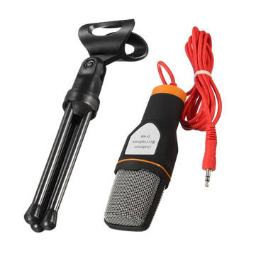 podcast microphone Universal Noise Cancelling HD 3.5mm Microphone with Tripod Stand