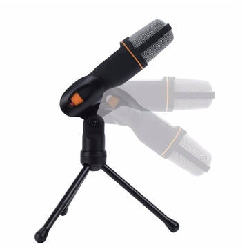 podcast microphone Universal Noise Cancelling HD 3.5mm Microphone with Tripod Stand