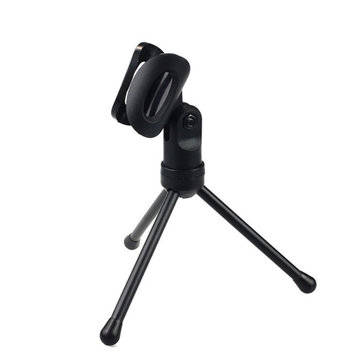podcast microphone Universal Noise Cancelling HD 3.5mm Microphone with Tripod Stand