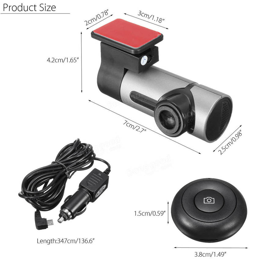 1080P Full HD Wifi Hidden Car DVR Dash Cam Video Recorder Night G-Sensor 128GB
