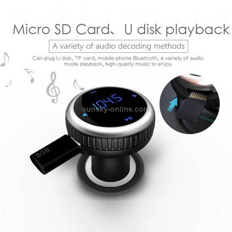 BT69 Car Stereo Radio Bluetooth MP3 Audio Player Multi-functional Bluetooth Hands-free Calling