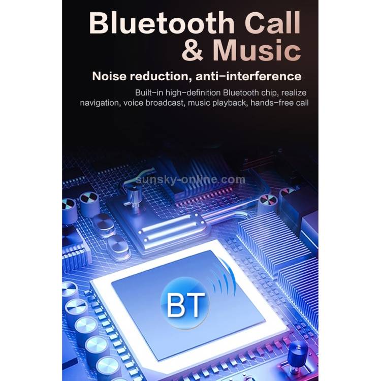 Car MP3 Audio Player, Support Bluetooth Hand-free Calling FM TF Card USB AUX AI Voice Assistant