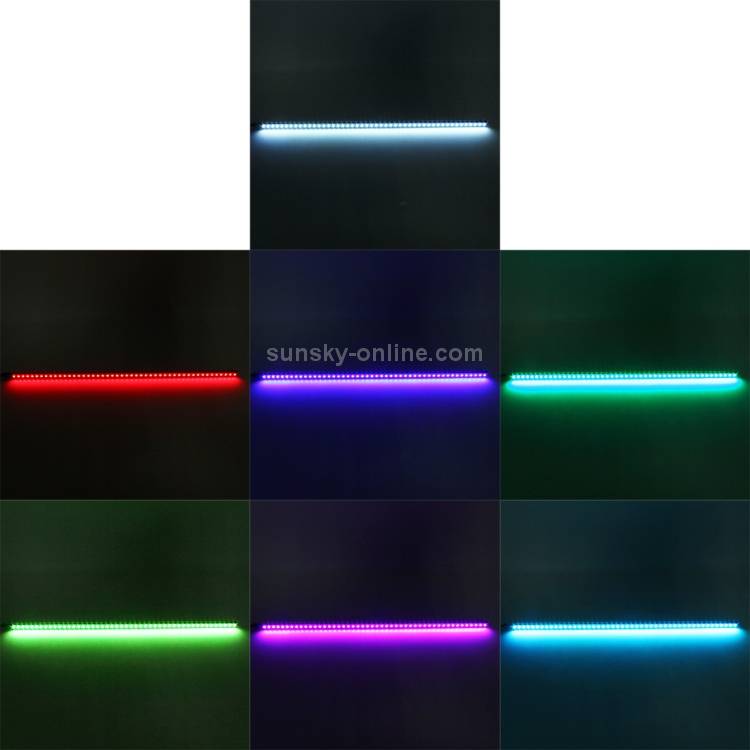 56cm RGB 48 LED 5050 SMD Car Knight Rider Strip Light with Remote Controller