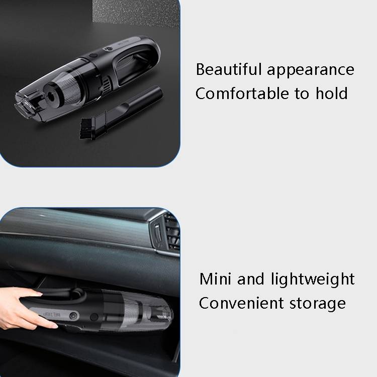 Car Vacuum Cleaner High Suction Portable Hand-Held Vacuum Cleaner Wired Black