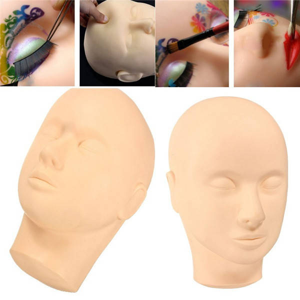 Professional Eyelash Training Mannequin Head Practice Make Up Eyelashes Extendsions