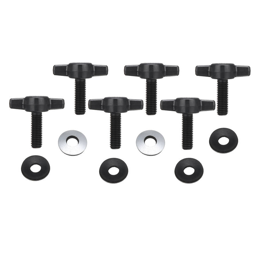 6Pcs Hard Top Quick Removal Thumb Screw Fastener For Jeep For Wrangler JK 2007-2017