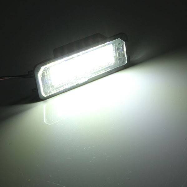 24 LED White License Number Plate Light Canbus For VW Passat Golf GTI MK5 MK6