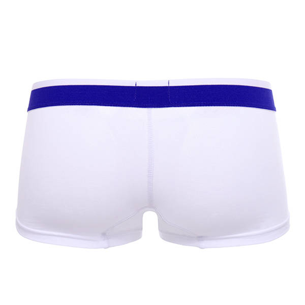 SUPERBODY Sexy Laced Up Underwear Cotton Breathable Low Waist Stitching Color U Convex Men Boxers