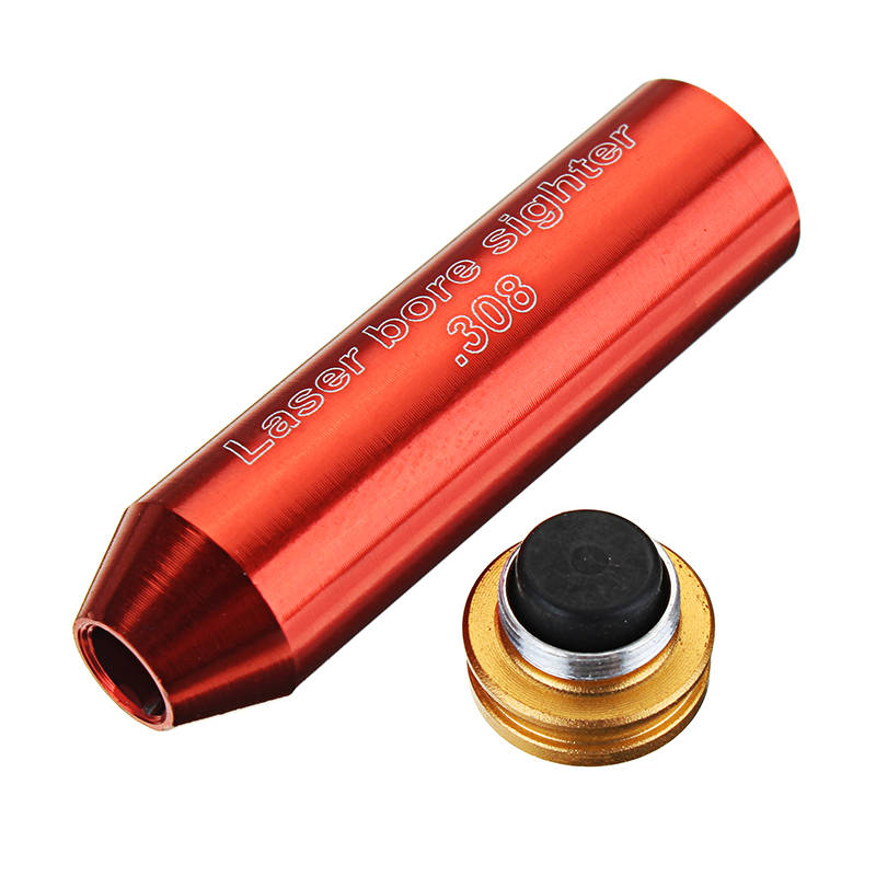 Red 308 Laser Boresighter Red Dot Sight Brass Cartridge Bore Sighter Caliber