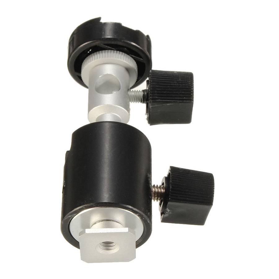 C Type 360 Degree Swivel Flash Shoe Umbrella Holder Light Stand Tripod Bracket Adapter
