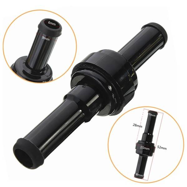 5/16` (8mm) Inline Check Valve Fuel Diesel Gas Pump Liquid One Way Non Return