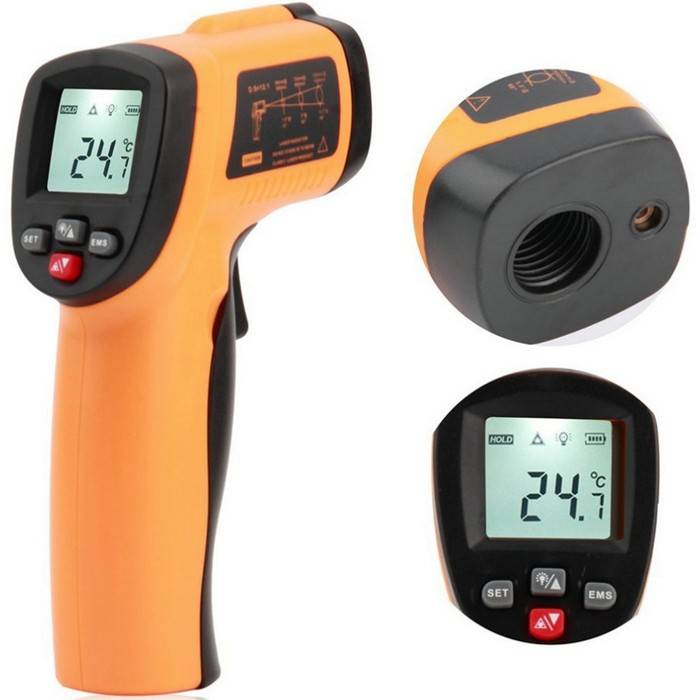 GM550E Digital IR Non-Contact Laser LCD Infrared Thermometer