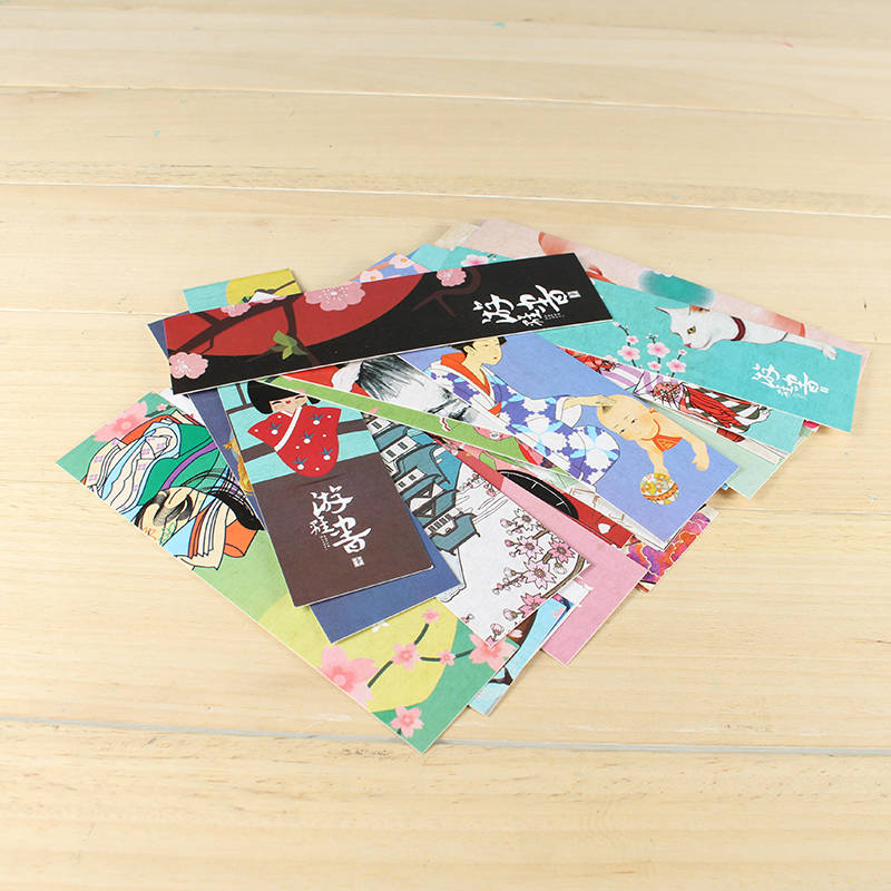 30pcs/lot Cute Kawaii Paper Bookmark Vintage Japanese Style Book Marks For Kids School Materials