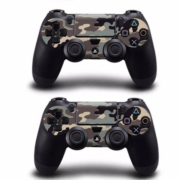 Camouflage Pattern Skin Sticker for PS4 Play Station 4 Console 2 Controller Protector Skin