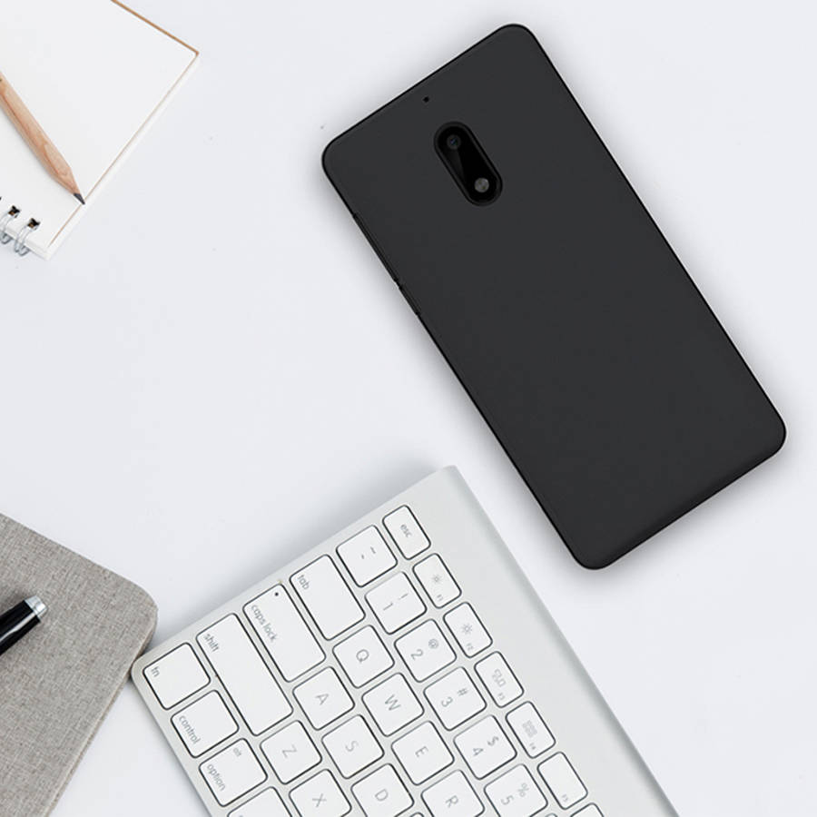 Thickness Black TPU matte mobile soft shell Phone Cover Case for Nokia 6