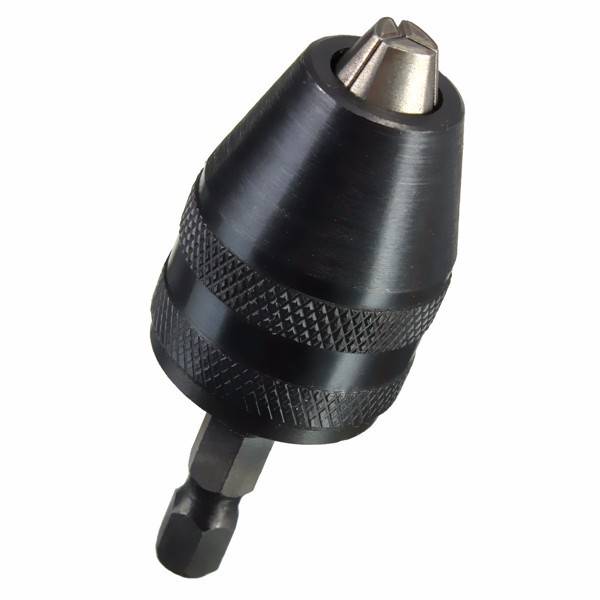 Drillpro 0.5-8mm 1/4 Inch Hex Shank Keyless Drill Chuck Drill Screwdriver Impact Driver Adaptor