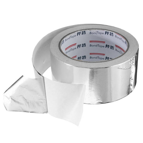 50mm x 25M Silver Aluminum Foil Tape Heat Reflection Self Adhesive Seal Ring Roll Tape