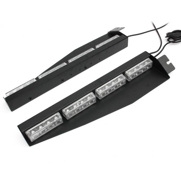 16 LED 24W Blue Emergency Traffic Advisor Vehicle Strobe LED Car Lights Bar