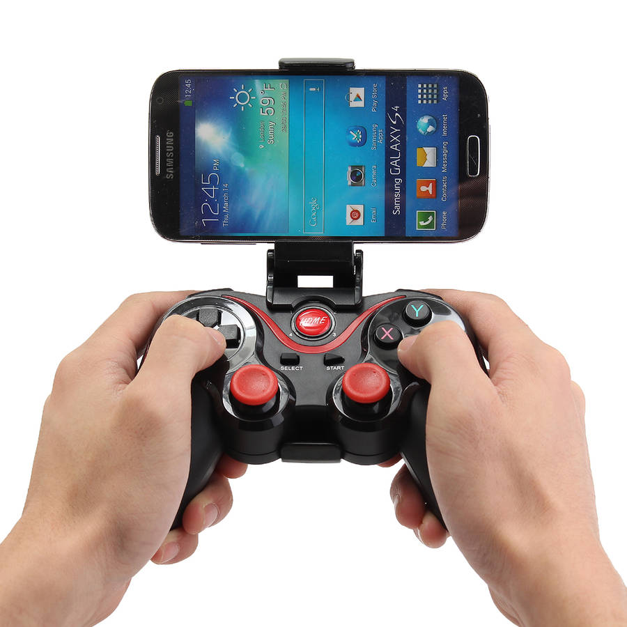 C8 Wireless Bluetooth 3.0 Game Pad Gaming Controller+Holder+Receiver for Android Smart Phone Tablet