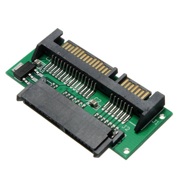 1.8inch Micro SATA MSATA SSD to 7+15 2.5inch SATA Adapter Converter Card Plate