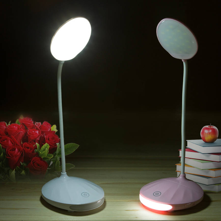 Adjustable Rechargeable Dimmable Touch Sensor LED Reading Night Table Light Desk Lamp