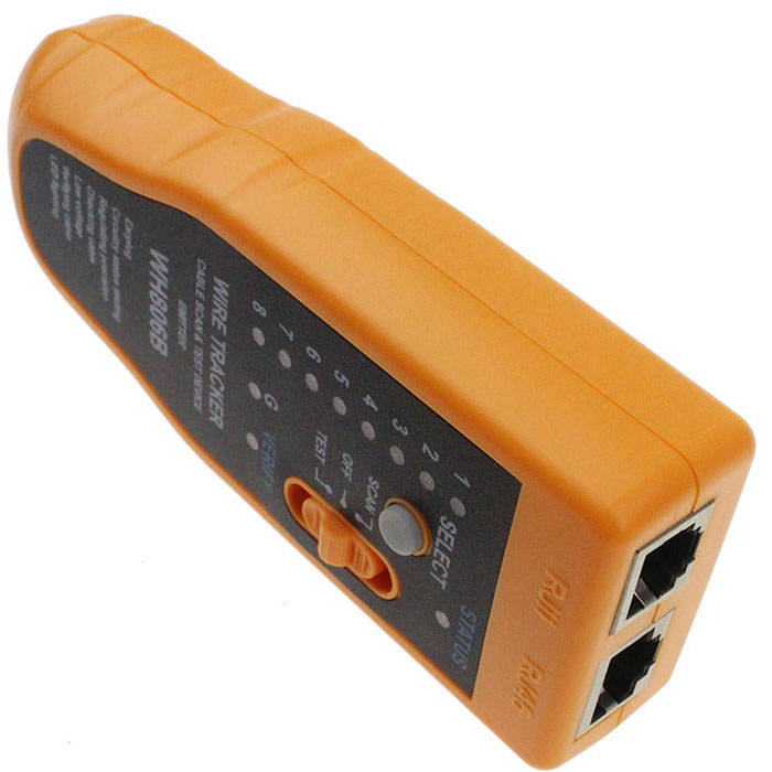 WH806B Telephone Wire Tracker Network Cable Tester Electrical Line Finding Testing for Cat5 Cat5E Ca