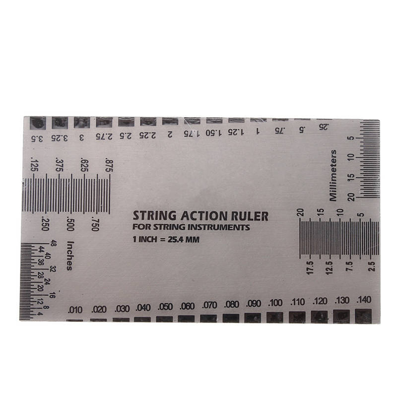 Guitar String Action Ruler Fret Protector Guards Sanding Polish Luthier Tool