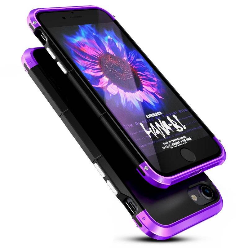 3 In 1 Metal Bumper Frame Hard PC Shell Case For iPhone 7 & 8