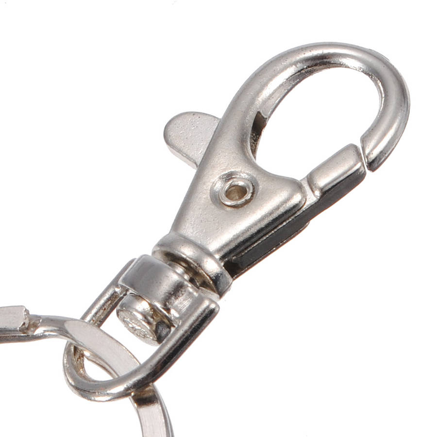 12pcs Swivel Clips Lobster Clasp Snap Hooks Trigger Bag Ring Keychain Plated Chains Storage