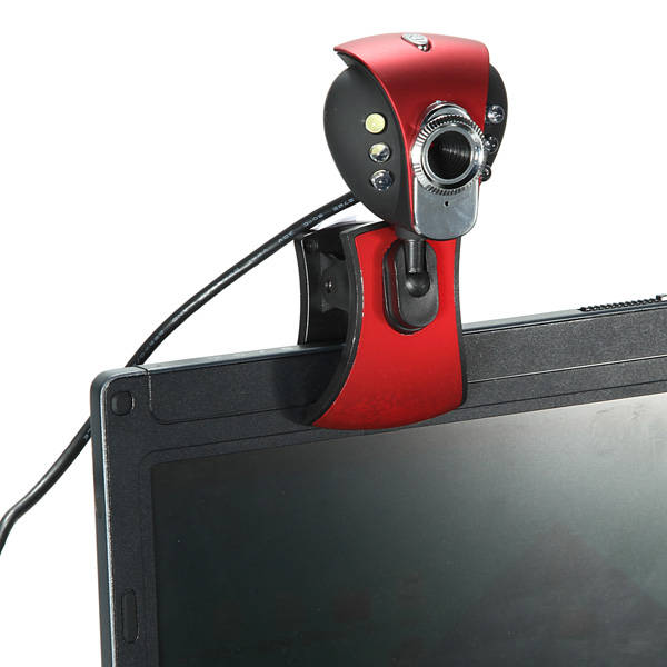 USB 50M 6 LED Night Vision Webcam Camera Webcams With Mic PC Laptop