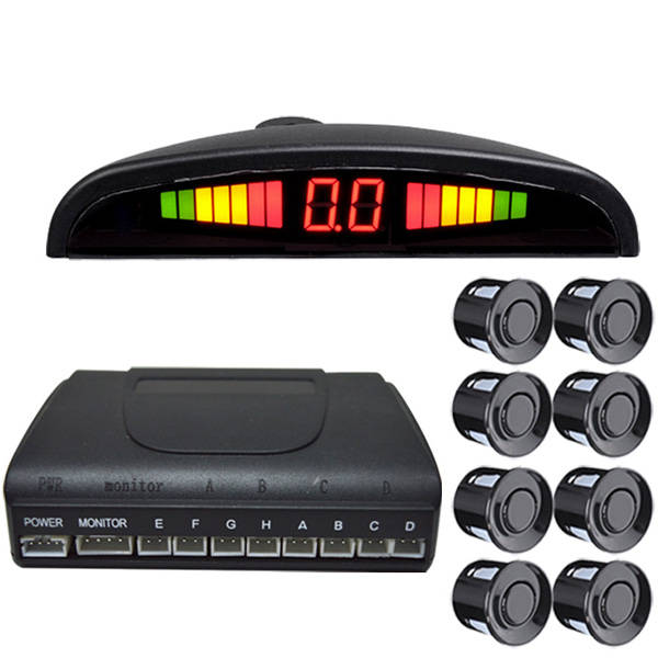 8 Sensors 12V LED Display Car Reversing Parking Radar Buzzer System Parking Sensor System Kit