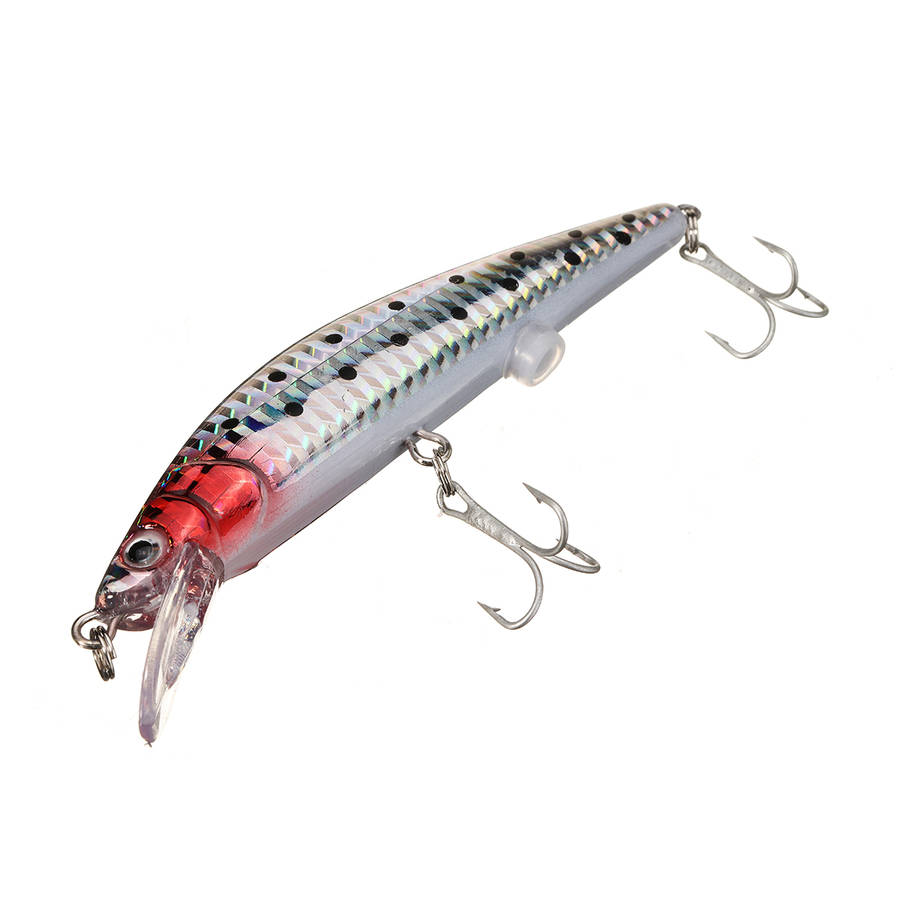 ZANLURE 1pc 12.5cm 40g USB Rechargeable Swimbait Twitching LED Fishing Lure Lifelike Hard Bait