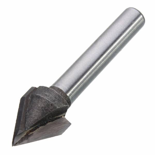 6mmx10mm 60 Degree Wood Working Router CNC Engraving V Groove Carbide Router Bit